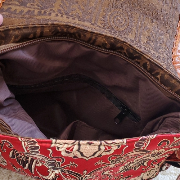 NWOT Mixed Media Boho Purse - Picture 6 of 6